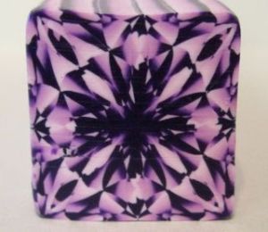 purple square gemstone cane