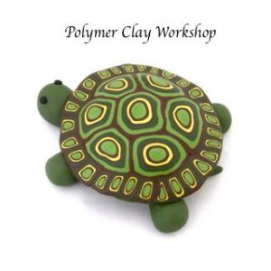 polymer clay turtle