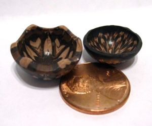 miniature wood bowls