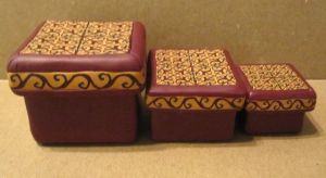 polymer clay nesting boxes 3
