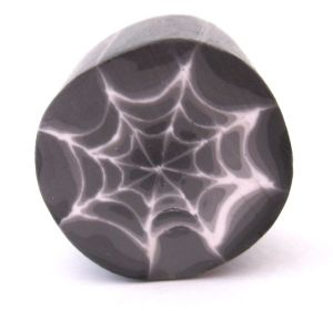 polymer clay spiderweb cane
