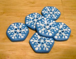 snowflake buttons