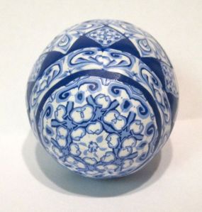 blue polymer clay egg 2