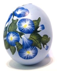 polymer clay backgroundless morning glory cane