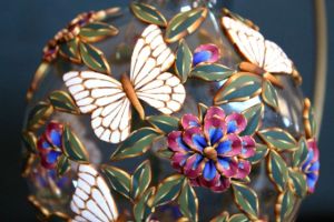 white butterfly ornament4