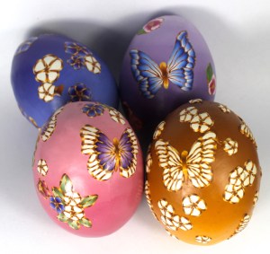 decorated ombre eggs