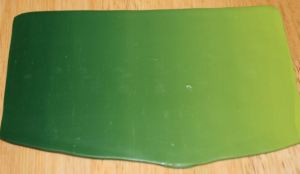 Polymer clay leaf green Skinner blend