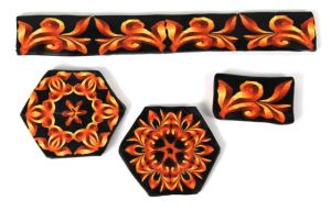 Polymer clay sunset canes