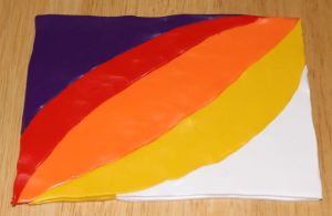 sunset polymer clay blend