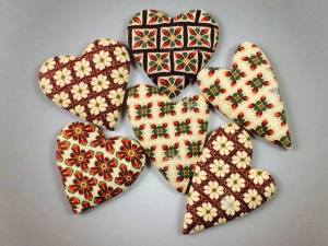 Ron Lehocky Patchwork Cane Hearts