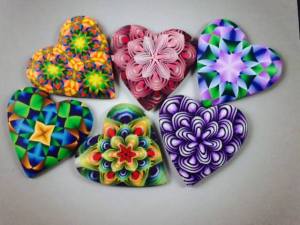 Ron Lehocky Polymer Clay Cane Hearts