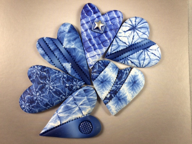 Ron shibori hearts