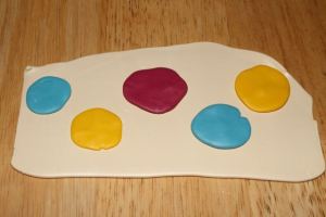 Polymer clay dot blend