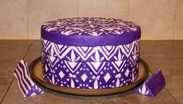 Fondant Millefiori Zendoodle Cake