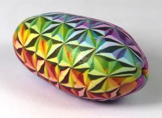 polymer clay 3d cane bead